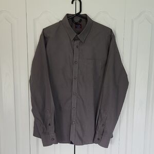 UNTUCKit Gray Button Down Shirt with Structured Collar (Wrinkle Free)